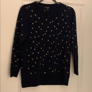 J Crew Star Print Sweater